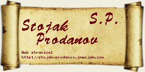 Stojak Prodanov vizit kartica